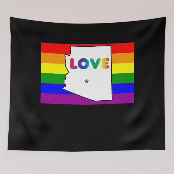 Item preview, Phoenix Gay Pride Shirt - Phoenix LGBT Rainbow Flag Shirt - Phoenix Arizona Gay Pride designed and sold by Galvanized.