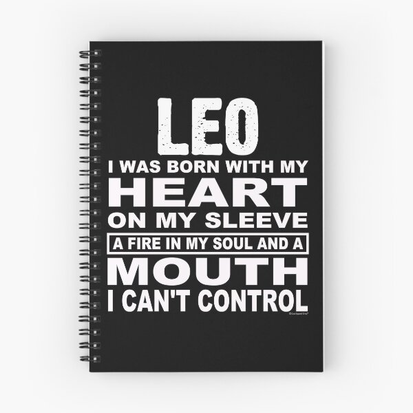 Item preview, LEO. Born With Heart on Sleeve and Fire In Soul designed and sold by CoolApparelShop.