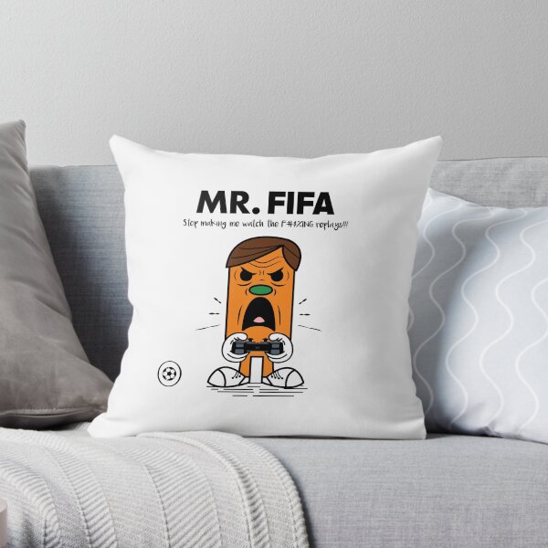 MR. FIFA Throw Pillow