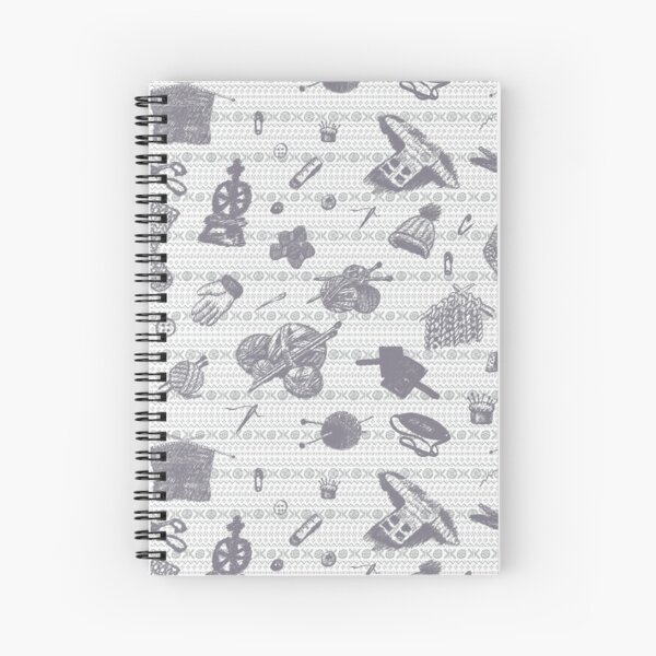 Tak Dee Sock - Grey Spiral Notebook