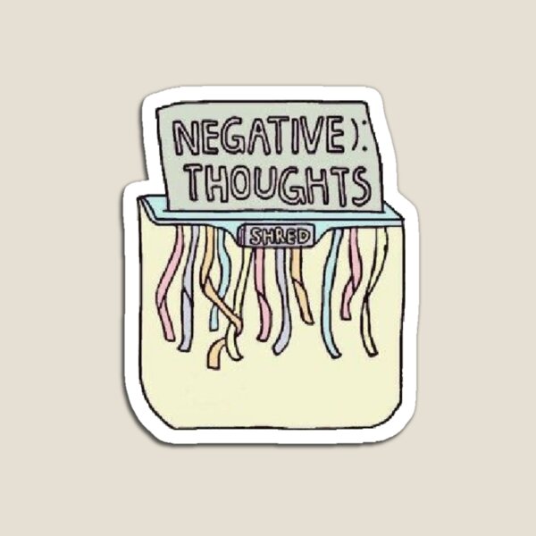 Item preview, negative thoughts: SHREDDED designed and sold by Naomi Somerset.