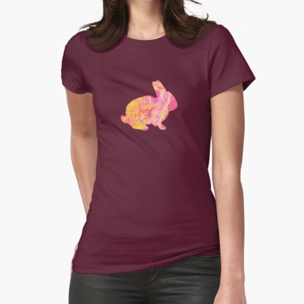 Pink Bunny Fitted T-Shirt