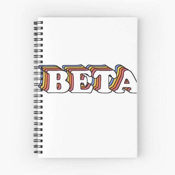 Artikelvorschau, Mehrfarbige Blockschrift - BETA entworfen und verkauft von Sofia DiGirolamo.