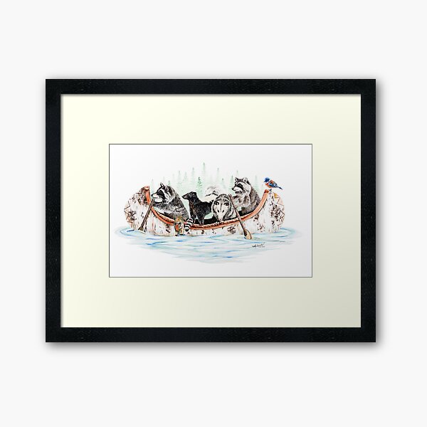 Item preview, Critter Canoe - forest animals designed and sold by HollySimental.