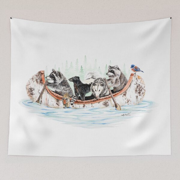 Item preview, Critter Canoe - forest animals designed and sold by HollySimental.