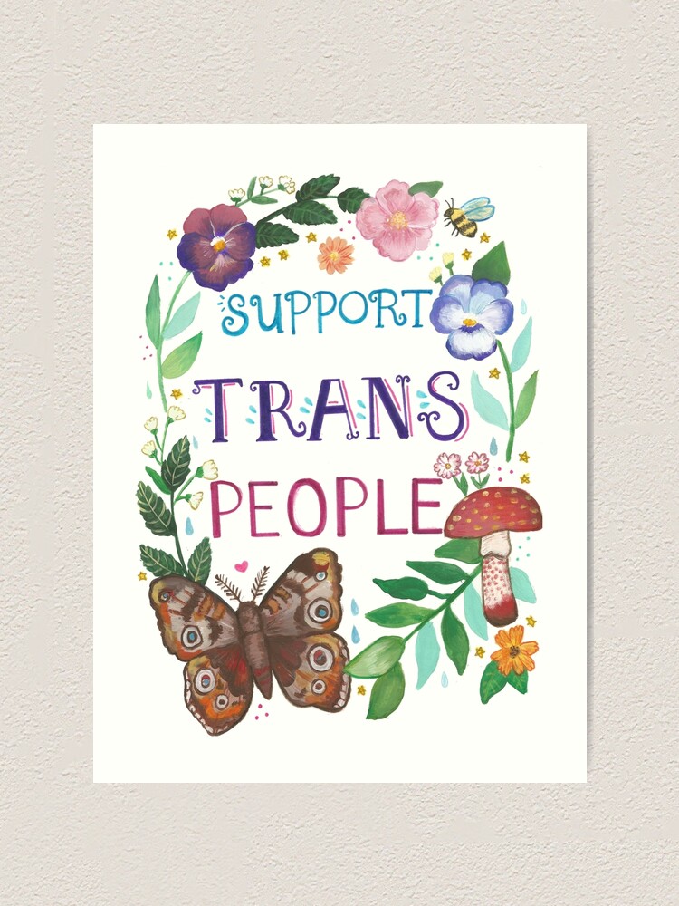 support trans women Poster for Sale by theo cook