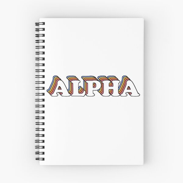 Item preview, Multi-color block lettering - ALPHA designed and sold by Sofia DiGirolamo.