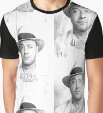 Machine Gun Kelly mugshot mug custom halftone fan art by nicheprintsnyc Graphic T-Shirt