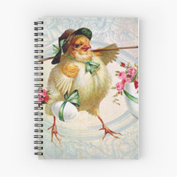 Item preview, Easter Chick Delivering Flowers Vintage designed and sold by misskris766.