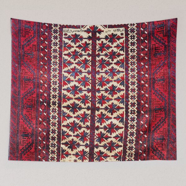 Item preview, Baluch Khorasan Northeast Persian Prayer Rug designed and sold by Vicky Brago-Mitchell®.