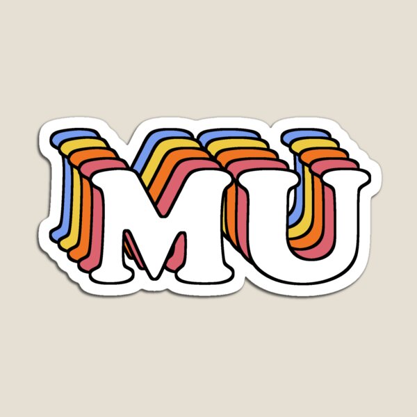Item preview, Multi-color block lettering - MU designed and sold by Sofia DiGirolamo.