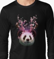 PANDA HORNS UP Long Sleeve T-Shirt