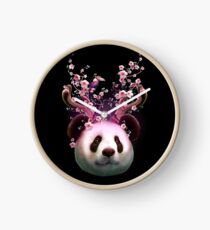 PANDA HORNS UP Clock