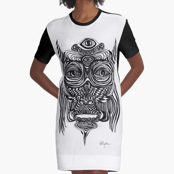 Spirit Owl Graphic T-Shirt Dress