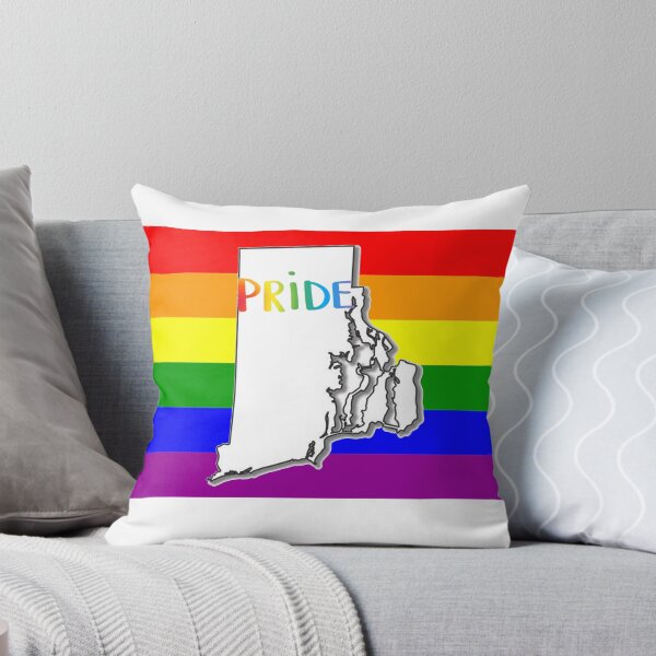 Item preview, Rhode Island Gay Pride Shirt - Rhode Island LGBT Rainbow Flag Shirt - Rhode Island Gay Pride designed and sold by Galvanized.