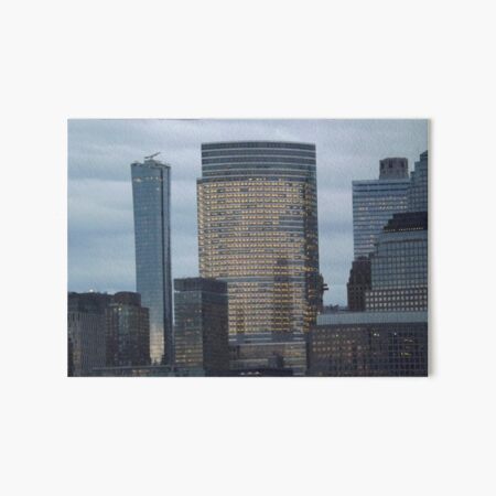 Artikel-Vorschau von Lower Manhattan Skyline, Blick auf die Dämmerung, New York City, designt und verkauft von lenspiro.