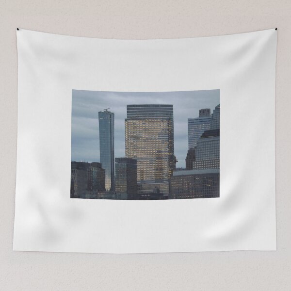 Item preview, Lower Manhattan Skyline, Twilight View, New York City designed and sold by lenspiro.