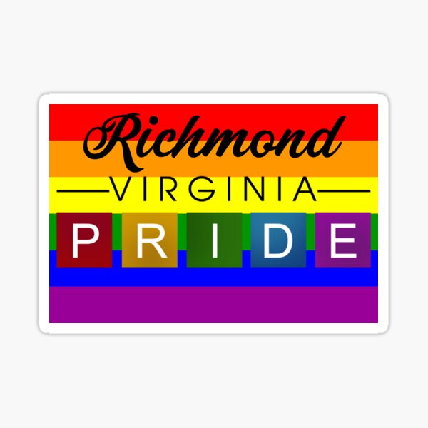 "Richmond Gay Pride Shirt Richmond LGBT Rainbow Flag Shirt Richmond