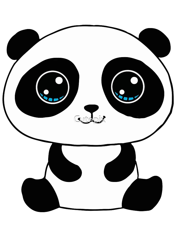 Portadocumentos con dibujo de lindo panda y el nombre del bebé.
