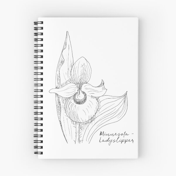Item preview, Ladyslipper Minnesota State Flower Illustration designed and sold by JourneyHomeMade.