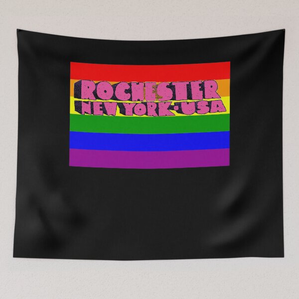 Artikelvorschau, Rochester Gay Pride Shirt - Regenbogen-Flaggen-Shirt von Rochester LGBT - Rochester New York Gay Pride entworfen und verkauft von Galvanized.