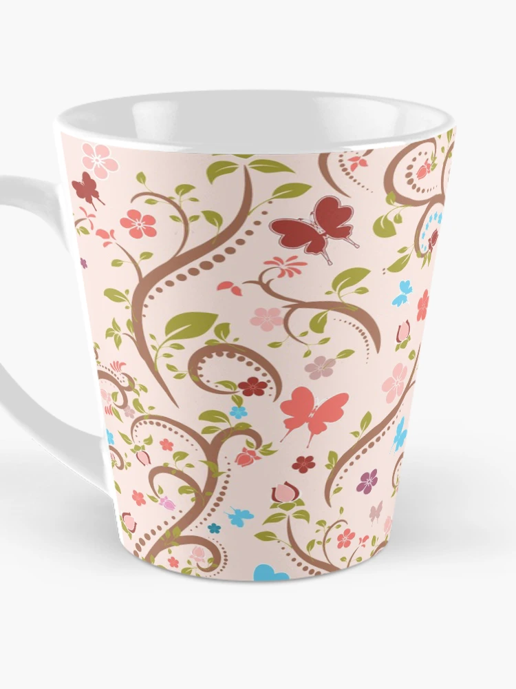 Thumbnail 3 of 4, Coffee Mug, Spring Impromptu Pattern Tile designed and sold by LizzyizzyDesign.