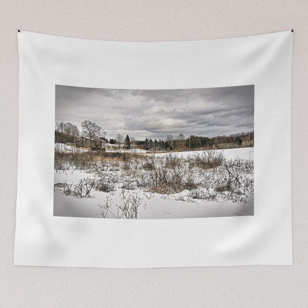 Item preview, Back Road and Frozen Pond in Winter designed and sold by Chris Coates Photography.com.