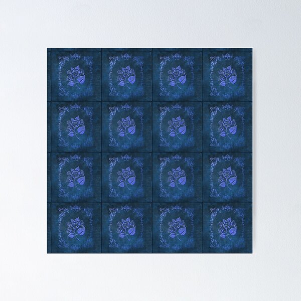 Item preview, Denim Blue Floral Gem designed and sold by Delights.