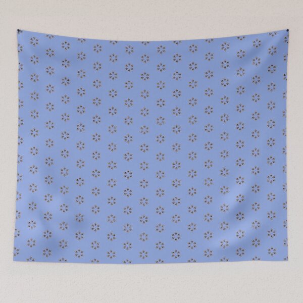 Item preview, Blue and Yellow Star Tile on Light Blue designed and sold by Fractal Journeys, etc. .