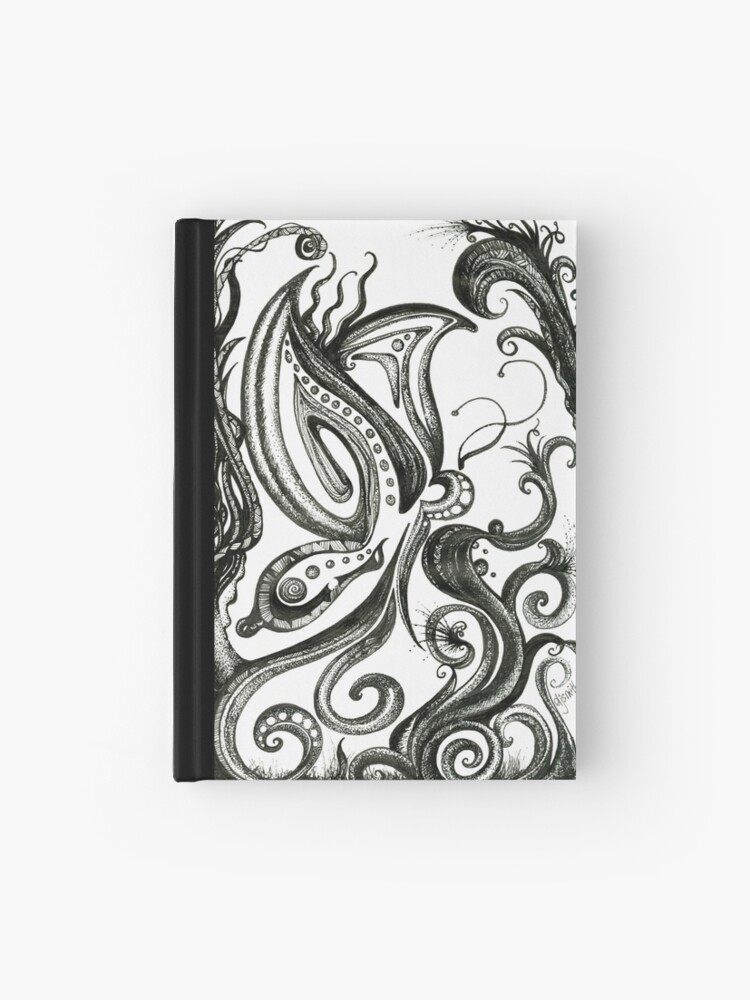 Hardcover Journal, Butterfly in the Garden designed and sold by Danielle Scott