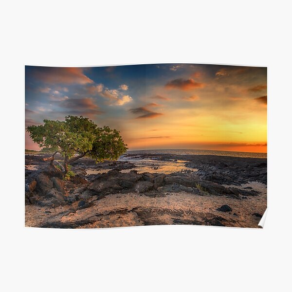 Wawaloli Beach Sunset Poster