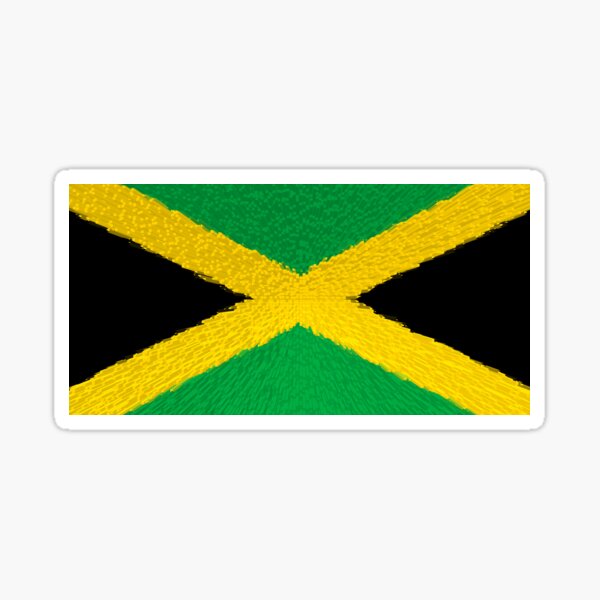 Flag of Jamaica - Extruded Sticker