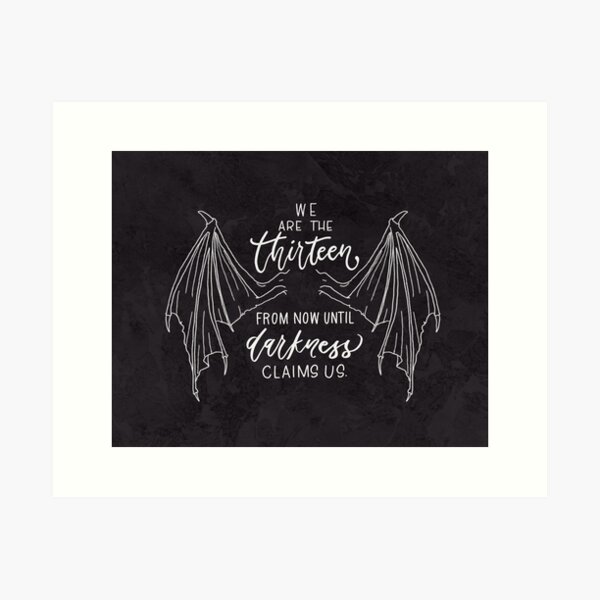 THIRTEEN Art Print