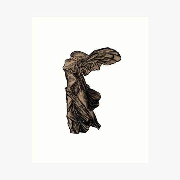 Nike of Samothrace Sculpture | Art History Art Print