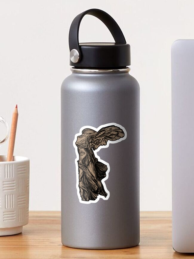 Thumbnail 1 of 3, Sticker, Nike of Samothrace Sculpture | Art History designed and sold by ArtbyAbbyLamdan.