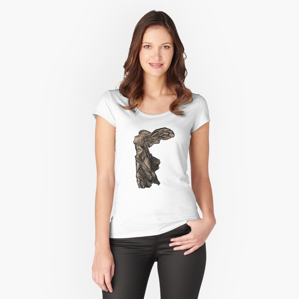 Item preview, Fitted Scoop T-Shirt designed and sold by ArtbyAbbyLamdan.