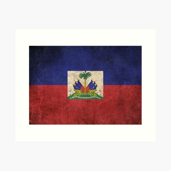 Keyring Coaster Christmas Stocking Filler. Caribbean Gift Set HAITI Flag 