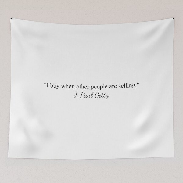 Item preview, J. Paul Getty Quote: People Are Selling - classic designed and sold by topower.
