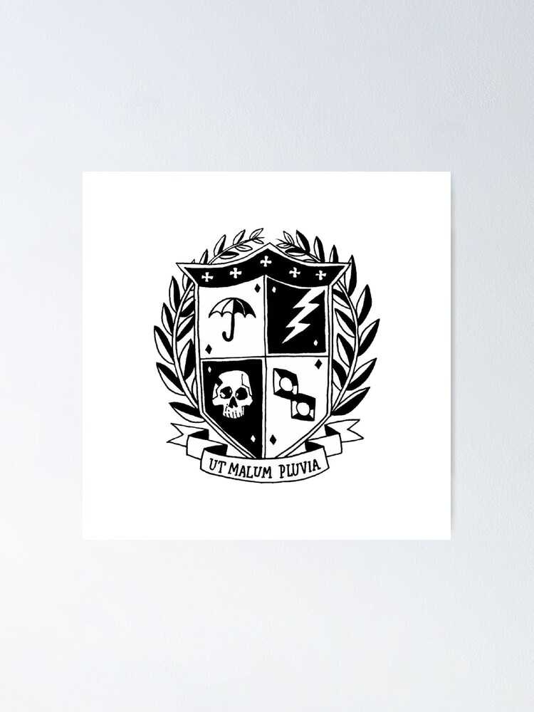 Alternate view of the umbrella academy crest Poster