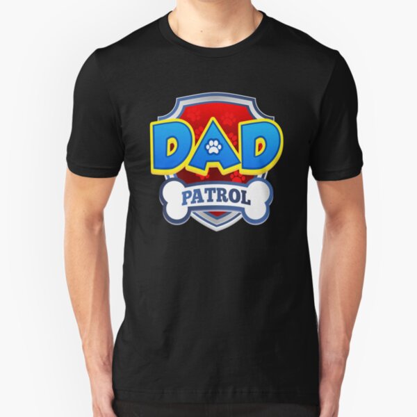 Funny Dad Patrol Slim Fit T-Shirt