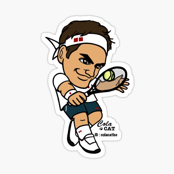 Roger Federer Stickers | Redbubble