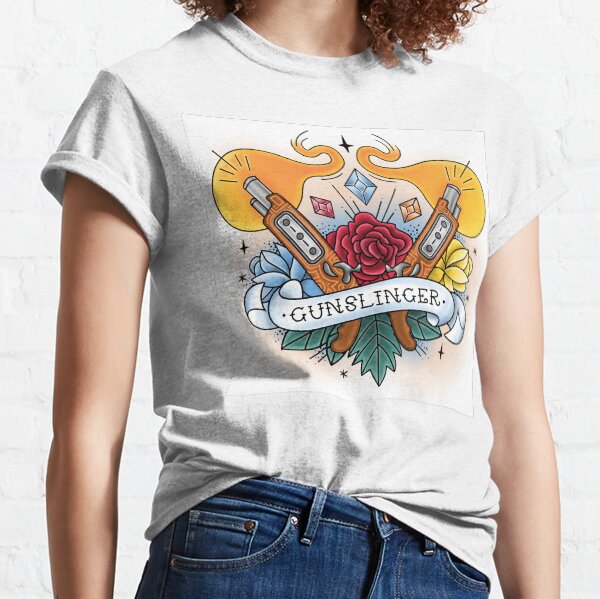 Gunslinger - Vintage D&D Tattoo Classic T-Shirt