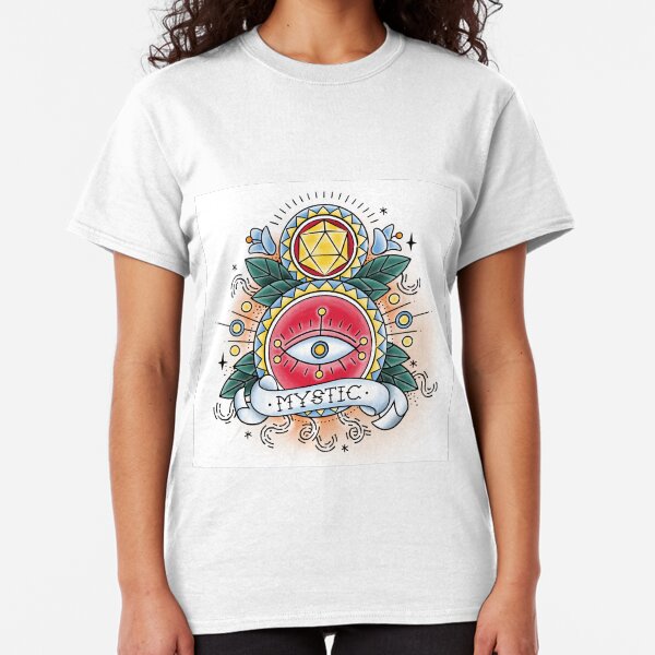 Mystic - Vintage D&D Tattoo Classic T-Shirt