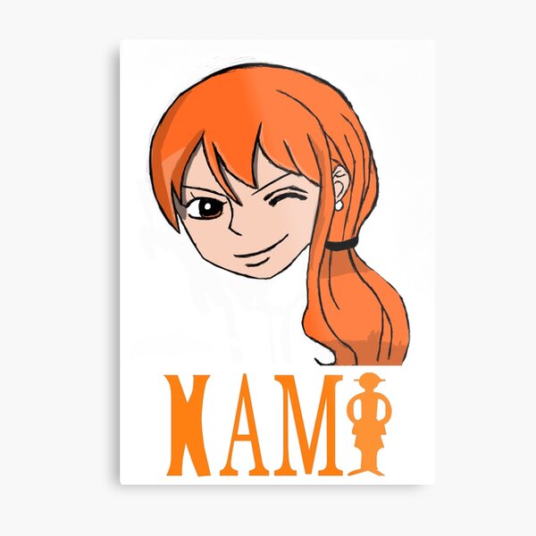 Nami one piece tee Metal Print