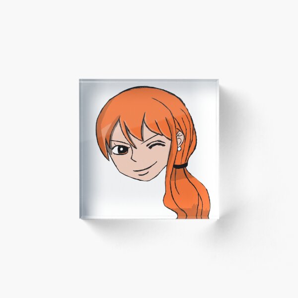 Nami one piece tee Acrylic Block