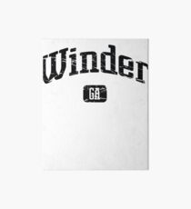 Winder Georgia GA Vintage Style Faded Tee from Hometown Tees Art Board