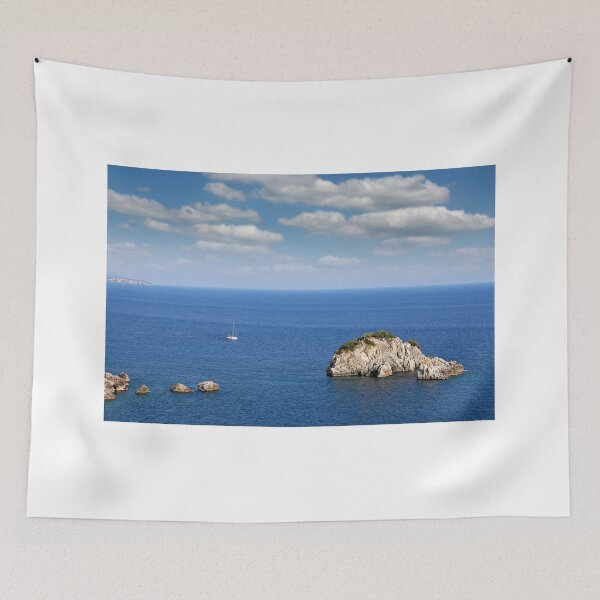 Item preview, rock in the sea Parga Greece seascape designed and sold by goceris.