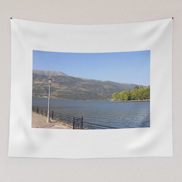 Item preview, Ioannina lake and mosque landscape summer season designed and sold by goceris.