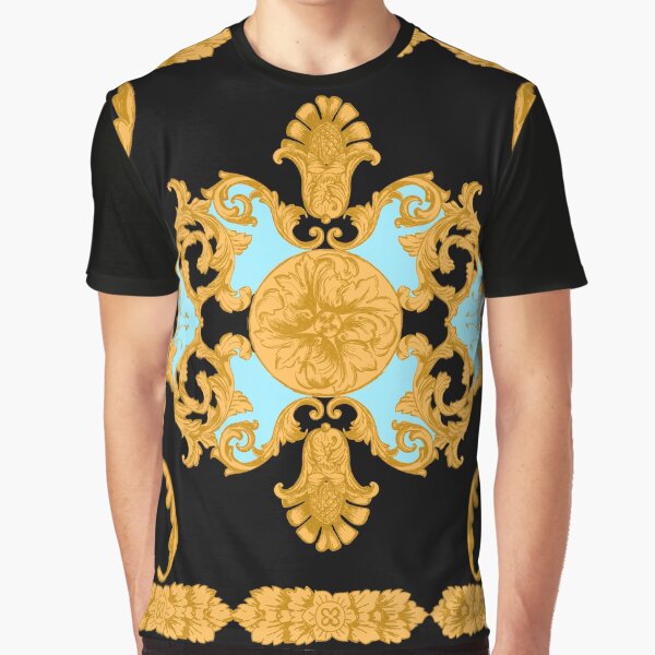 Seamless pattern with golden baroque elements. Graphic T-Shirt