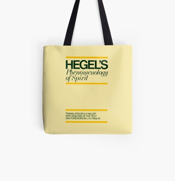 The Phenomenology of Spirit Hegel Book Cover All Over Print Tote Bag